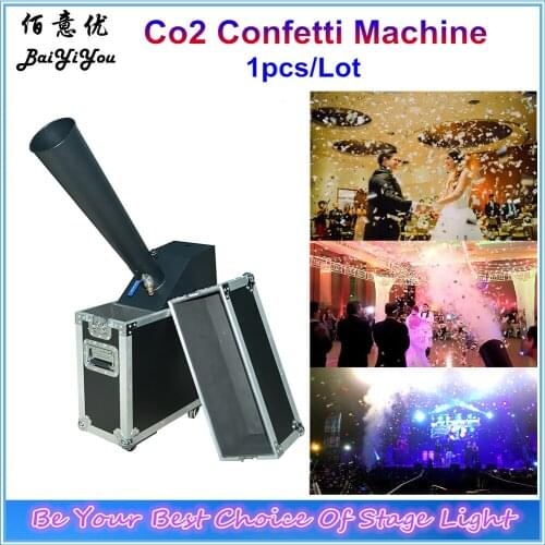 Compacted Design Co2 Confetti Paper Rainbow Machine Co2 Paper Jet Cannon Stage Special Effect Machine