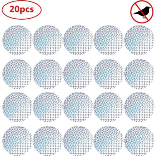20pcs Garden Laser Reflective Deterrent Scare Bird Repellent Plant Protect Tool