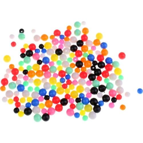 200pcs Carp Fishing Beads Lure Round Fishing Beads Accessory Lightweight 6mm 8mm