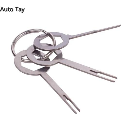 3pcs/set Car Terminal Removal Tool Kit Automotive Pin Extractor Plug Auto Repair Tool Harness Wire Crimp Puller Remove Tool