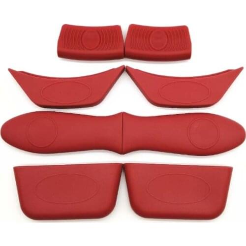 8Pcs Non-Slip Silicone Handle Holder Cookware Parts Potholder Cast Iron Skillet Grip Sleeve Cover Pots Pans Handle Parts Kitchen