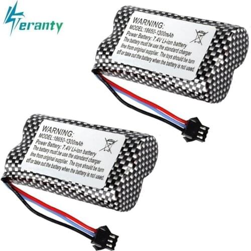 1/2/3/5/10pcs7.4v 1300mAh rechargeable battery for Watch Gesture Sensing Twisted RC stunt car 18650 7.4v battery FOR RC Cars