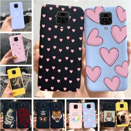 For Xiaomi Redmi Note 9 Pro 5G Case Love Heart Soft Tpu Phone Bumpers Shell Funda on For Redmi Note 9 Pro Note9s 9Pro Back Cover