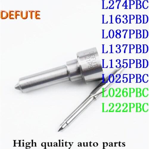 L274PBC L163PBD L087PBD L137PBD L135PBD L025PBC L026PBC L222PBC Common rail injectors nozzle for Delphi