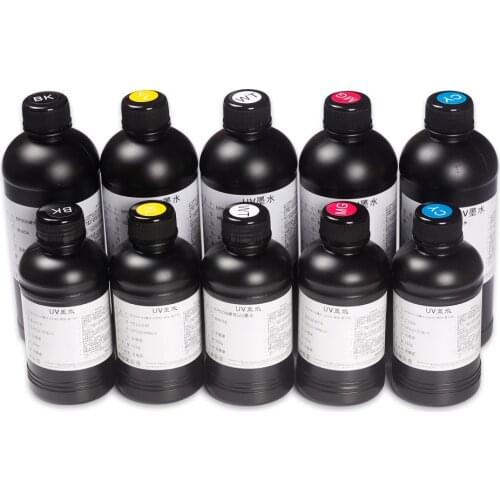 Epson head UV ink DX4 DX5 DX7 DX9 DX10 TX800 XP600 quick-drying ink UV flatbed printer mobile phone shell ink free shipping