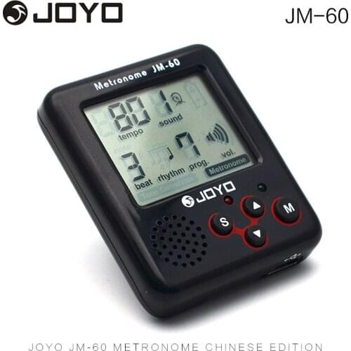 JOYO Guitar Tuners Clip-on Digital LCD Small Size Real Voice Loud Sound Mini Metronome chargeable
