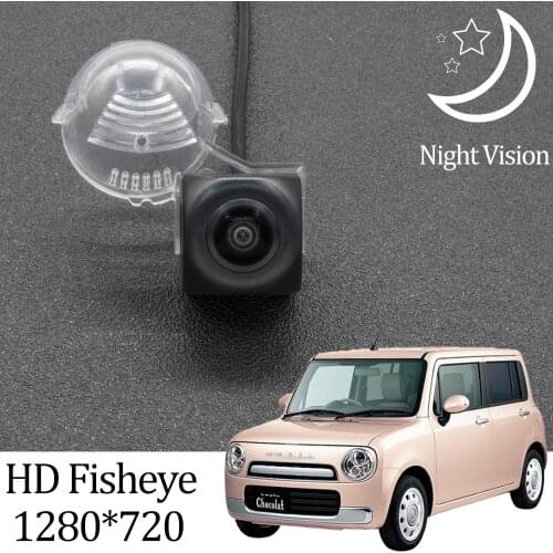 Owtosin HD 1280*720 Fisheye Rear View Camera For Suzuki Lapin HE21S 2002 2003 2004 2005 2006 2007 2008 Car Parking Accessories