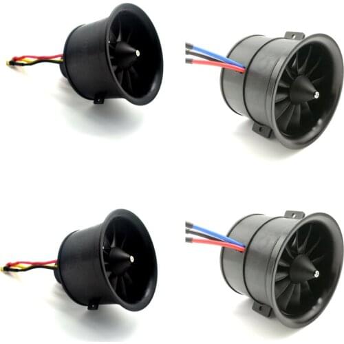POWERFUN 70mm 12 Blades Ducted Fan EDF Unit with Brushless Motor for RC Airplane