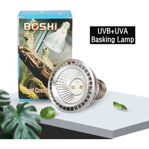 UVA+UVB 5.0/10.0 Reptile Lamp Bulb Turtle Basking UV Light Amphibians Lizards Heating Lamp 3 in1 Full Spectrum Sunlight