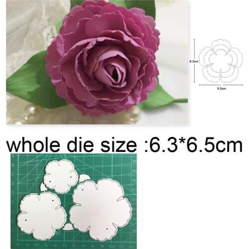 Flower Petal Border Metal Cutting Dies Stencils Dies For DIY Scrapbooking Dies Paper Craft Embossing Die Cut Craft Dies New 2021