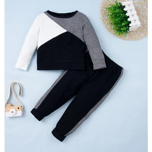 New Fashion Toddler Boys Clothes Set Childrens Clothing Toddler Kids Spring Autumn Cute Kids Tracksuit Suit