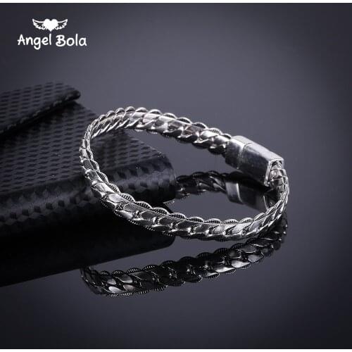 Top Quality Womens Motor Bike Chain Motorcycle Chain Ancient Silver color Buddha Bracelet Bangle Jewelry Drop Shipping