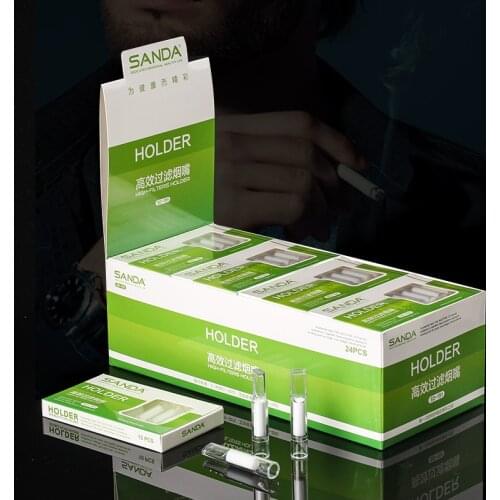 240pcs Disposable Cigarette Holder Mouthpiece Abandoned Cigarette Filter Tip Tobacco Tar Filtration Cleaning Holder High Density
