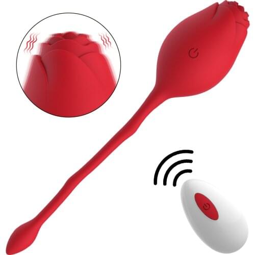 Rose Toys Silicone Kegel Balls Wireless Remote Control Tightening Bladder Control & Pelvic Floor Exercises Sex Toys for Women
