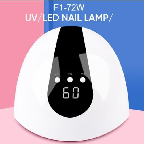 UV Led Nail Lamp 72w Portable Usb Gel Nail Dryer Polish Nail Light For Manicure Pedicure Professional Salon Home And Travel