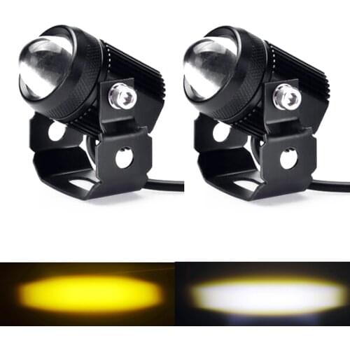 Led Work Fog Light Yellow White Dual 30w 12/24v Universal Light For ATV SUV Jeep Tractor Yacht Motorcycle Fog Lamp Led