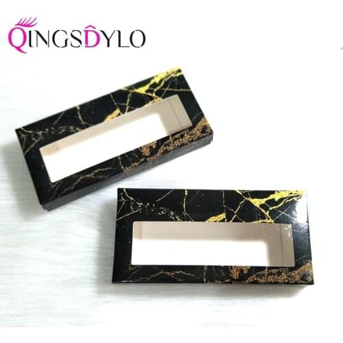 False Eyelash Packaging without Logo 3D Mink Eyelashes Boxes Case Colorful Empty Paper Box