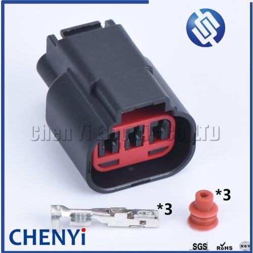 1 set 3 pin waterproof auto connectors Crankshaft Camshaft Sensor Plug Automotive Connector For Ford Mondeo Focus Mazda M3 M6
