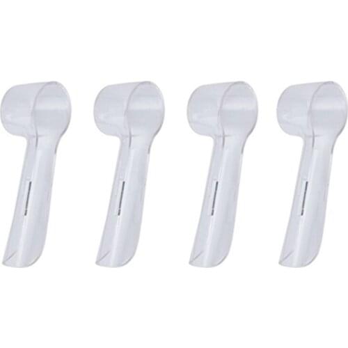 4pcs/lot Electric Toothbrush Heads Protective Cover For Oral B Braun Tooth Brush Heads Travel Dustproof Keep Clean Transparent
