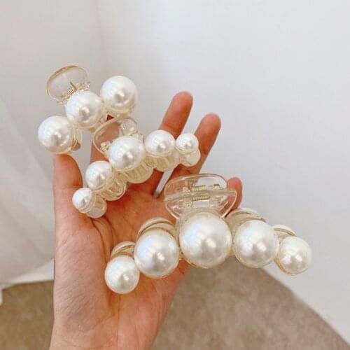7 Styles Elegant Pearls Hair Claws for Women Girls Hairpins Hair Crab Clamp Hairgrip Barrettes Fashion Hair Accessories Headwear
