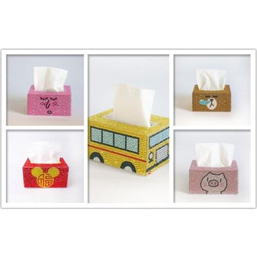 Special shape Diamond painting,DIY roll tissue box,storage box, jewelry box,cartoon Animal animation diamond cross stitch gift