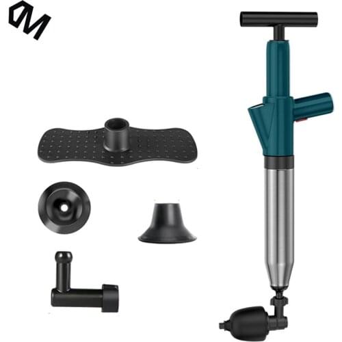Toilet Plungers Drain Unblocker High Pressure Air Drain Blaster Cleaner Powerful Manual Pneumatic Dredge Equipment Clogged Pipe