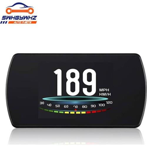 Car Head P12 HUD Car On-Board Computer HD TFT Digital Speed Projector OBD Head Up Display Coolant Fuel Fault Code Clear
