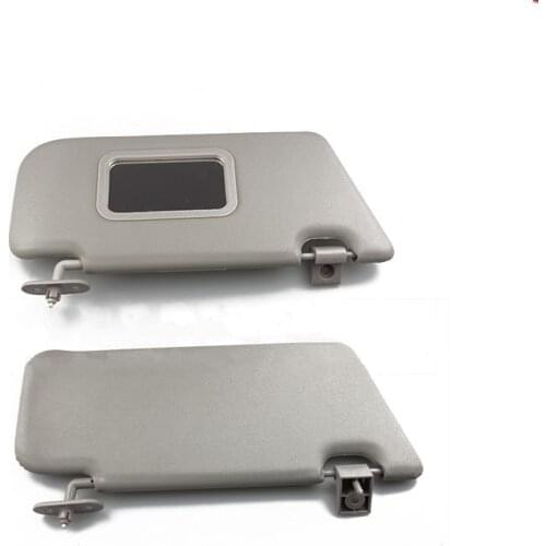 Car accessories Gray Beige sun visor with make-up mirror and Screws for Changan CX20