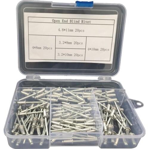 GB12618 Aluminium Blind Rivets Nail Decoration Pop Rivets For Furniture Assortment Kit 100pcs/set REBITE REMACHES заклепочник