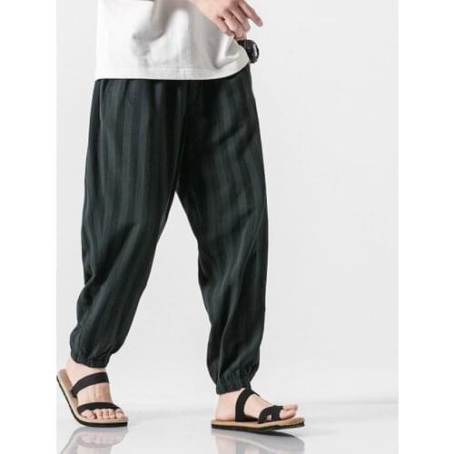 Chinese Style Casual Men Harem Pants Men Jogger Pants Men Fitness Trousers Male Chinese Traditional Harajuk