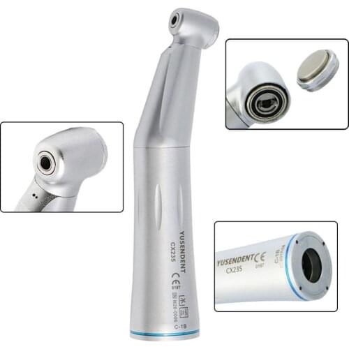 COXO Dental Low Speed Handpiece Air Turbine Dental Contra Angle Handpiece Inner Water Push CX235-1B YUSENDENT