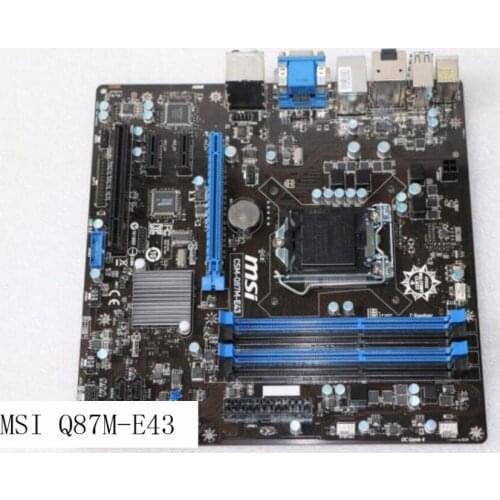 Desktop motherboard MSI Q87M-E43 Q87 DDR3 LGA 1150 motherboard Socket LGA 1150 i7 i5 i3 DDR3 32G SATA3 UBS3.0 mainboard