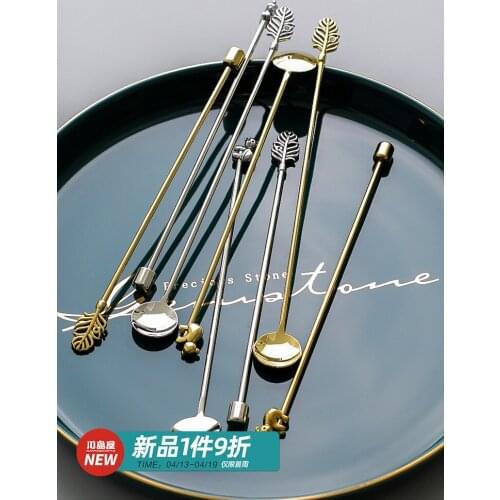 Stainless steel kitchen room coffee stirring rod honey milk tea milk powder stirring spoon cocktail bartender bar spoon