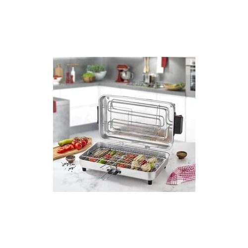 BIG size DOUBLE WIRED MACRO ELECTRIC GRILL HOUSEHOLD TYPE COMFORTABLE COOKING BBQ 1300W ELECTRIC