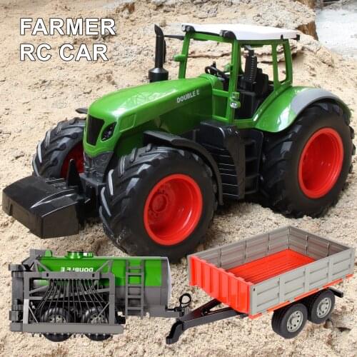 JTY Toys RC Car 1:16 2.4G Farmer Trailer Watering Harvester Dump Truck Farm Vehicle Radio Remote Control Cars Toy For Children