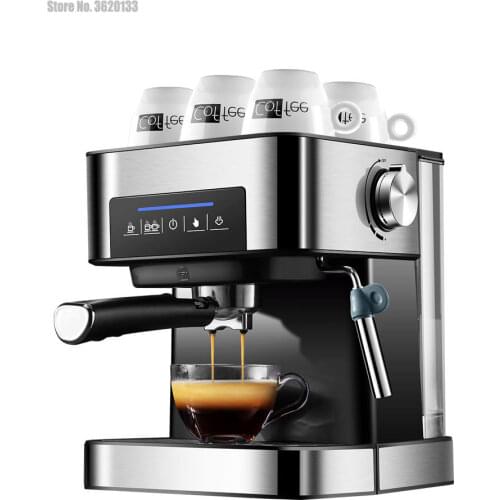 Household Espresso Machine 20bar Coffee Maker Machine Semi Automatic Cappuccino 220V Italian Steam Type Milk Frother Touch Panel