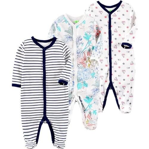 9 Months Baby Boy Clothes Baby Footies Spring Autumn Cotton Print Long Sleeve Newborn Girls One Piece Jumpsuit Infant 2020 NEW