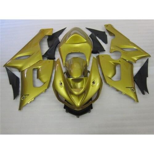ABS Fairing kit for Kawasaki NINJA ZX 6R 2005 2006 new aftermarket parts zx6r 05 06 golden black fairings set HP45