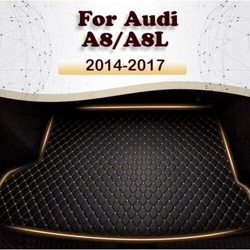 Car trunk mat for Audi A8/A8L Non-hybrid 2014 2015 2016 2017 Cargo Liner Carpet Interior Parts Accessories Cover