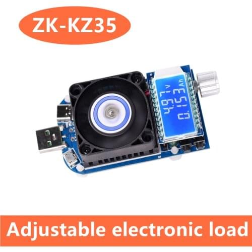 KZ35 Constant Current Electronic Load USB Type C QC2.0/3.0 AFC FCP triggers Battery Testser Discharge Capacity meter