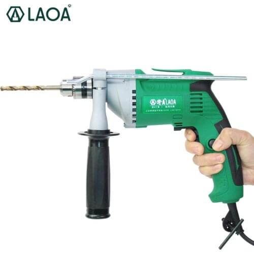 LAOA 550W 220V Household Multi-functional used Reverse Rotate Electric impact Drill Electric Screwdriver
