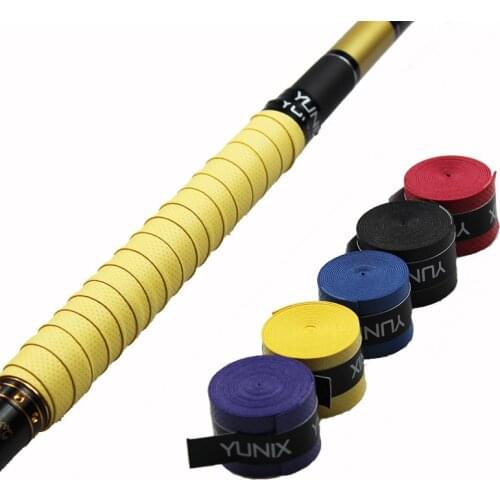 LEDIAO 10Pcs/lot Anti-slip Fishing Rod Breathable Over Grip Sport Sweatband Tennis Racket Griffband Overgrips Fishing Tackle