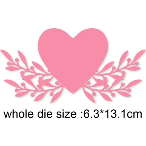 Heart frame vine Metal Cutting Dies Stencil for DIY Scrapbooking Album Embossing Paper Cards Decorative Crafts Die Cuts