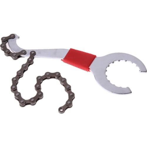 MTB 1 pc Carbon Steel Bike Chain Repair Wrench Whip Bottom Bracket Freewheel Wrench Portable Remover Cycling Maintance Hand Tool