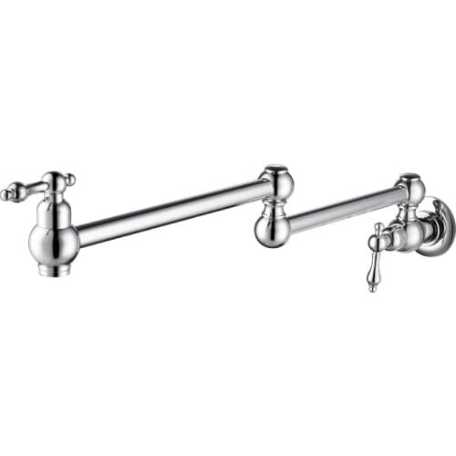 In-wall single cold faucet sink basin retro faucet rotating extension mop pool faucet folding kitchen faucet