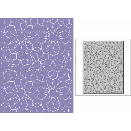 New Dotted Cube Sun Background Panel 2021 Metal Cutting Dies for DIY Scrapbooking and Card Making Embossing Craft No Stamps Set