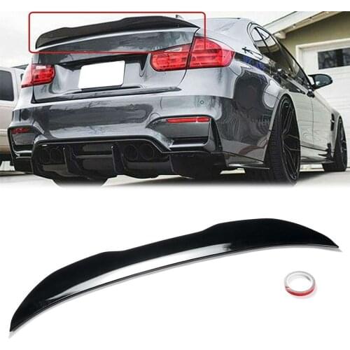 PSM Style Rear Lip Spoiler For BMW 3 Series F30 F80 MPS Style Glossy Black Color Performance Trunk Boot Spoiler