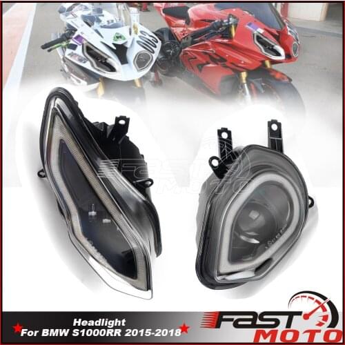 Hight Low Beam LED Motorcycle Front Head Light Assembly Daytime Running Lamp E4 Mark Headlight Headlamp For BMW S1000RR 15-2018
