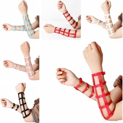 A Pair Of Hand Ring Sexy Women Elastic Strappy Hand Ring Garters Belt Punk Bondage Harness Suspender Strap Lingerie Accessories