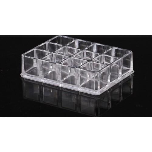 Clear Plastic Makeup Organizer Cosmetic Holder By Acrylic Case Lipstick jewelry Rack Storage